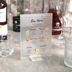 UNIQOOO 20 Pack Frosted Blank Acrylic Sign Wedding Table Numbers, 5 x 7 in by UNIQOOO