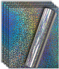 Holographic Silver Metallic Foil HTV Heat Transfer Vinyl by TvinylWarehouse