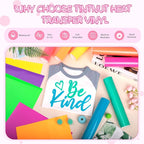 Tintnut Neon Puff HTV Vinyl, easy cut & weed, stretch washable, works - Image 3