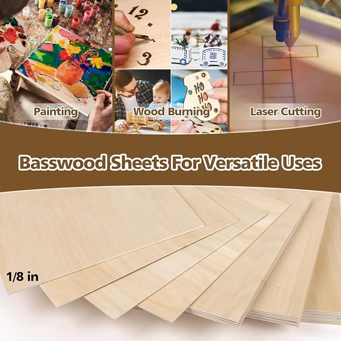 Adrattnay Basswood Sheets 3mm - Image 6