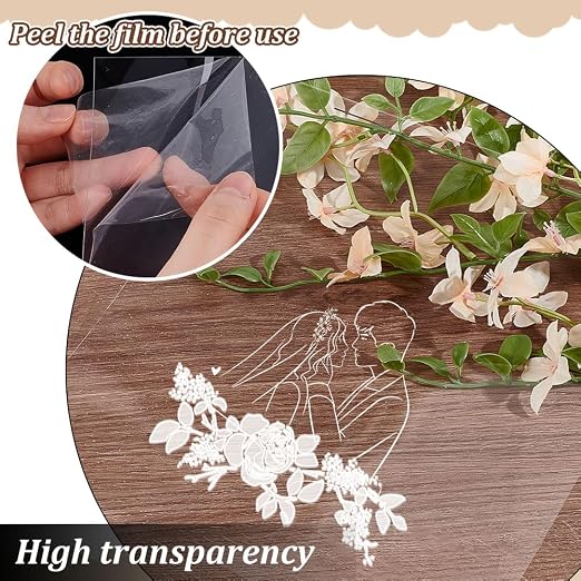 AHANDMAKER 10 Sheets Clear PET Sheet 9.84 x 9.84 Inch Transparent 0.2mm Thin - Image 4