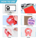 Red Heat Transfer Vinyl 12" x 10ft Red Iron On Vinyl - Image 5