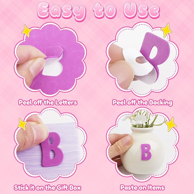 Letter Stickers, 3D Self-Adhesive Alphabet Stickers - Image 5