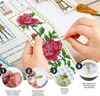 ACRNIGHEET 6PCS Cross Stitch Bookmark Kit - Image 3