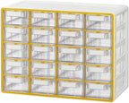 Blue Ginkgo Small 20-Drawer Cabinet – Stackable Clear Organizer by BLUEGINKGO