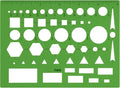 Westcott T-816 All-Purpose Technical Drawing Template, Plastic Shape Template by Westcott