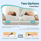DUMOS Cervical Neck Pillow, Cooling Ergonomic Memory Foam Pillows - Image 4