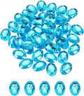 MECCANIXITY 50Pcs Acrylic Oval Gems 13x18 mm Flat Back Artificial Rhinestones by MECCANIXITY