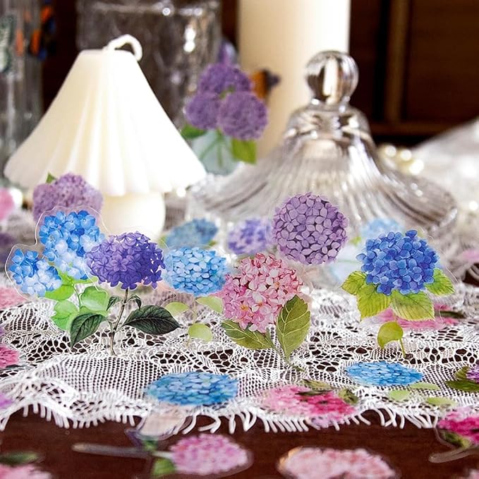 100Pcs Small Green Leaf Stickers, Obujopal Nature Plant Stickers Transparent - Image 7