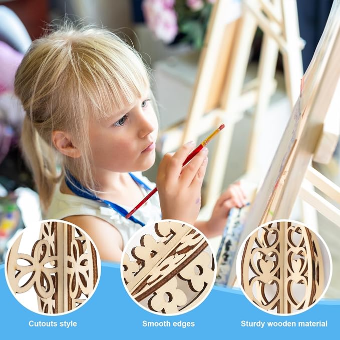 COCHIE DIY 3D Easter Eggs Wood Crafts to Paint, Paintable Unfinished Wooden - Image 3