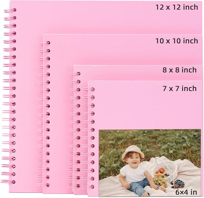 Yopih 10x10 Inch DIY Scrapbook Photo Album, Hardcover Kraft Paper Acid-Free - Image 9