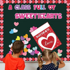 Valentine's Day Bulletin Board Set Valentine's Love Heart Classroom Decoration - Image 4