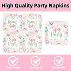 40Pcs Spa Party Supplies for Girls Birthday Plates and Napkins Supplies for - Image 4