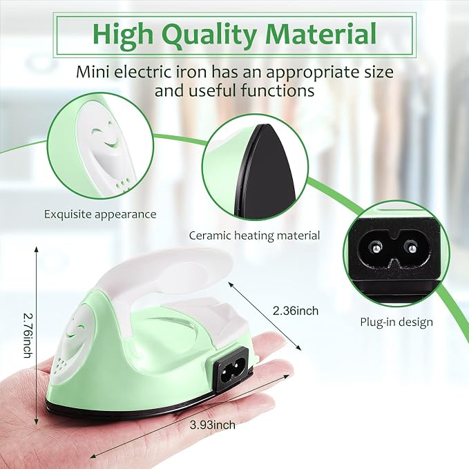 Honoson Mini Craft Iron Mini Heat Press Small Iron 3.93 x 2.36 x 2.76 in - Image 2