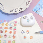 Girl's 3D Cute Japanese Puff Sticker, 100+ Kawaii Dessert and Animal Mini Puffy - Image 5