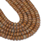 Songxi 5x8mm Natural Yellow Rhodonite Stone Rondelle Beads, Gemstone - Image 7