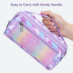 Large Pencil Case for Boys, Durable Pencil Pouch for School, Wide Opening Soft - Image 7