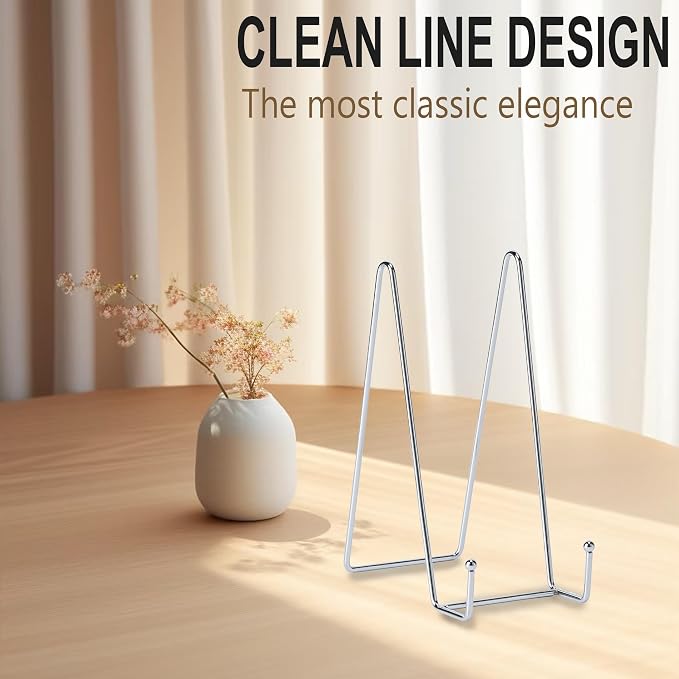 Hoewina Plate Stands for Display, Plate Holder Display Stands, Metal Frame - Image 3