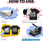 TECKWRAP Heat Transfer Mask for Heat Transfer Paper for T-Shirts 15PCS - Image 6