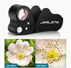 JARLINK 30X 60X Illuminated Jewelers Loupe Magnifier, Foldable Jewelry Magnifier - Image 3
