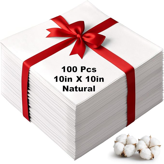 100 Pcs10x10 Inches Cotton Fabric Squares Precut Quilting Fabric Bundles by Menintog