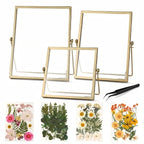 Relaxing Garden Floating Double Glass Frame Set, 3 Sizes 6x6 6x8 7x9 by RlexingGarden%E2%80%98sDecor