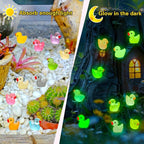 GWAHSA 240pcs Luminous Mini Resin Ducks, Tiny Animals Bulk Glow in The Dark - Image 3