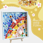 LITMIND Gold Mixed Irregular Glass Mosaic Tiles - Image 3