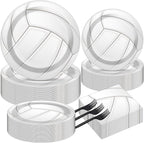 Qyeahkj 50 Guests Volleyball Plates and Napkins Party Supplies Volleyball by Qyeahkj