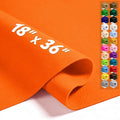 Neon Orange 18" X 36" Felt Fabric Sheet by Luceinvita