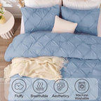 BEDELITE Cornflower Blue Queen Comforter Set - Image 5