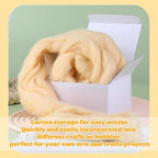 3.53oz Wool Roving, Wool Felting Supplies, Pure Wool, Chunky Yarn, Spinning - Image 9