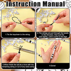 Landical 564 Pcs Volleyball Keychain Making Kit DIY Volleyball Bead Key Chain - Image 2