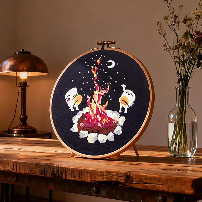 Crafmanoe Embroidery Kits for Beginners Adults, Cute Hand Embroidery Starter - Image 6