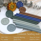 Navy Blue Wax Seal Sticks 26pcs, Andotopee Glue Gun Wax Seal Sticks - Image 5