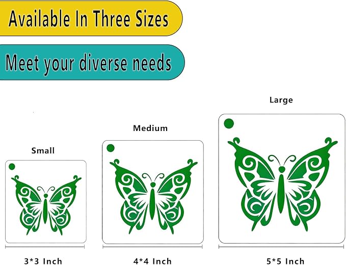 3 Inch Botanical Stencils for Painting - Image 2