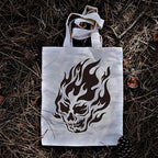 Flame Skull Painting Stencil 11.7 x 8.3 Inch Drawing DIY Craft Reusable Plastic - Image 5