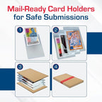 BCW Semi Rigid Card Holder #1 | 100 Pack | Semi Rigid Card Sleeves - Image 5