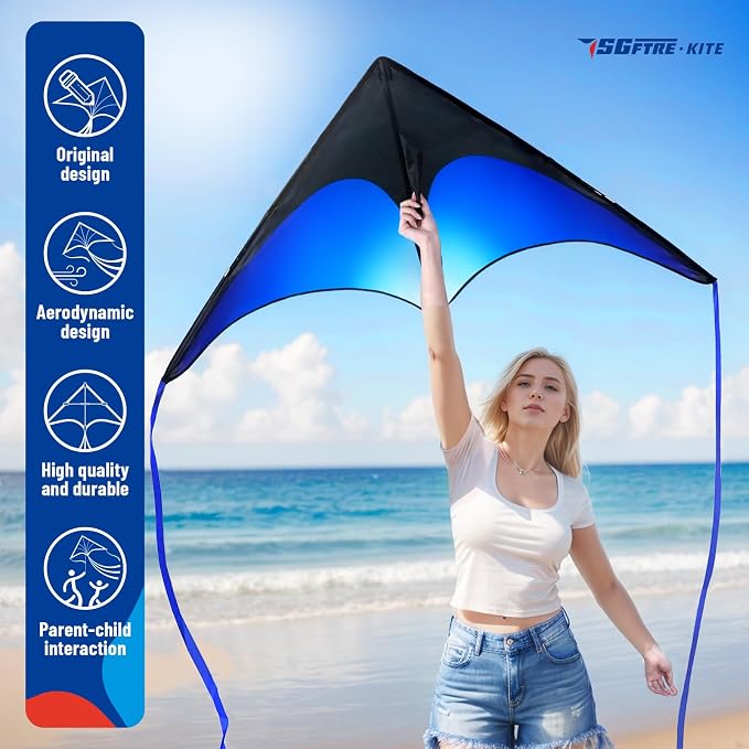 SGftre Delta Kite Set for Kids and Adults，Extremely Easy to Launch for Beginners - Image 3