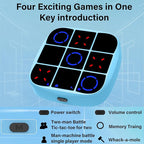 Tic-Tac-Toe Bolt Game, 4-in-1 Handheld Puzzle Games Console, Electronic - Image 2