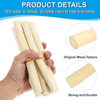 PATIKIL 4 Pcs / 40cm Wood Log Sticks, 0.6-1.2inch in Diameter Natural Driftwood - Image 3