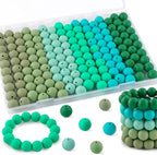160Pcs Silicone Beads 12mm Mix Color, Bulk Silicone Beads 12mm by Kovict