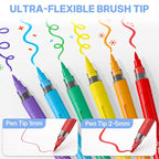 WUO 60 Colors Acrylic Paint Markers, Acrylic Paint Pens and Acrylic Markers - Image 4