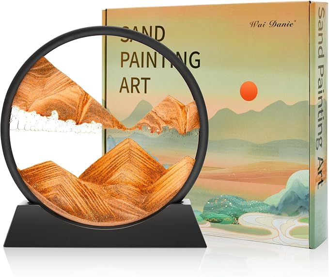 Wai Danie Moving Sand Art Picture 3D Hourglass Deep Sea Sandscape Liquid Motion by WaiDanie