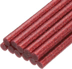 uxcell Mini Hot Glue Sticks for Glue Gun 7mm x 100mm Glitter Bright Red 12pcs by uxcell