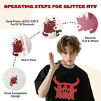 Glitter Red HTV - Image 3