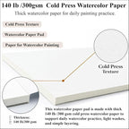 Ogfu Watercolor Paper Pad, Art Paper - Image 2