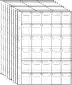 300 Pockets Coin Binder Pages 1.38" Collection Album Holder 10 Pcs | OSOPOLA by OSOPOLA