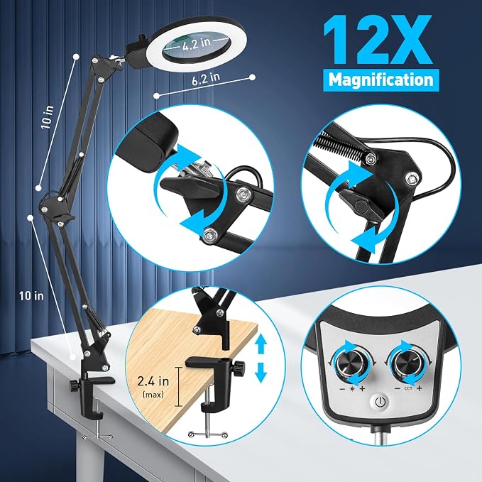KIRKAS 12X Magnifying Glass - Image 5