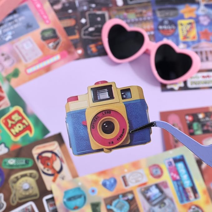Girl's Japanese Retro Sticker Book, Y2K Showa Theme - Image 8